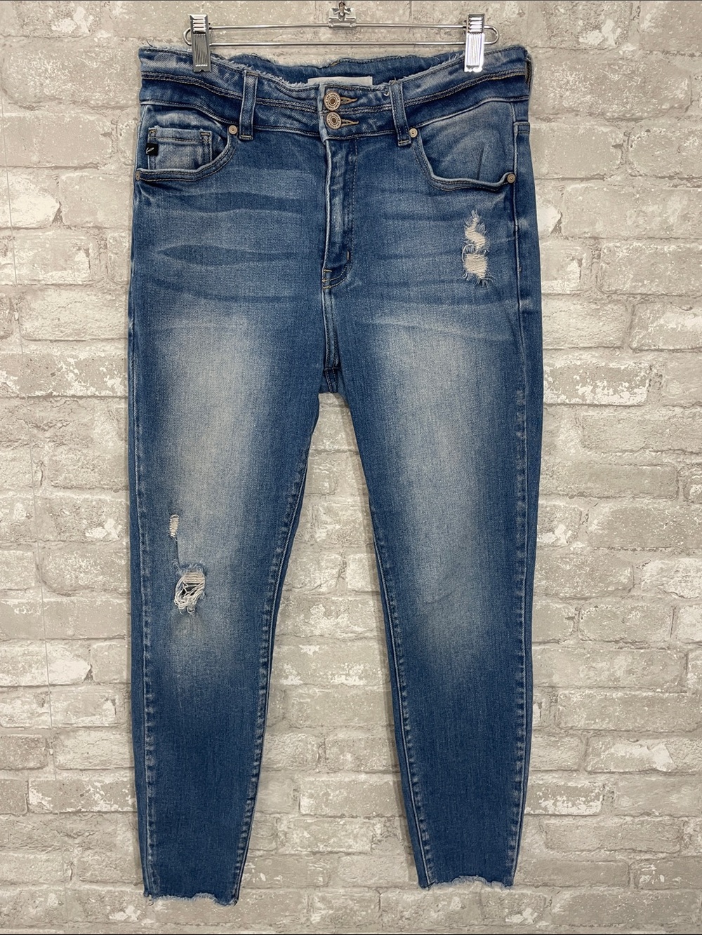KanCan Blue Skinny Distressed Jeans